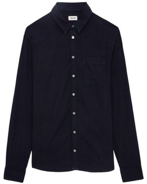 Zadig & Voltaire Tyrona Long-Sleeve Shirt - Blue