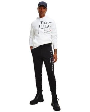 Tommy Hilfiger Ribbed Cuff Track Trousers - White