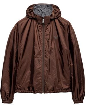 Prada Hooded Casual Jacket - Brown