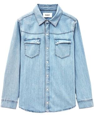 Ba&sh Long-Sleeved Denim Shirt - Blue