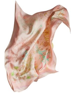 Gucci Printed Silk Twill Carré - Pink