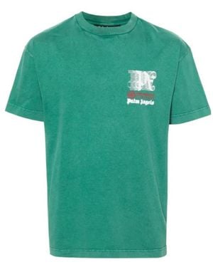 Palm Angels X Moneygram Haas F1 Cotton T-Shirt - Green