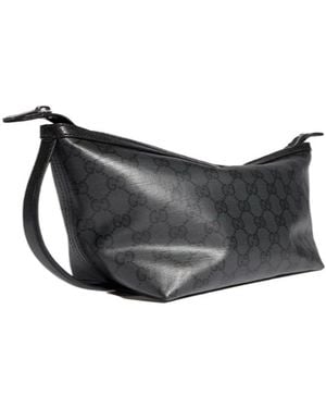 Gucci Gg Supreme Toiletry Case - Black