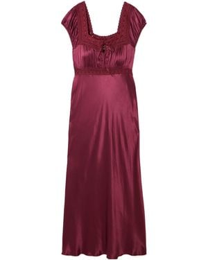 RIXO London Square Neck Dress - Red