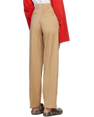 VTMNTS Tan Tailored Pants - Multicolor