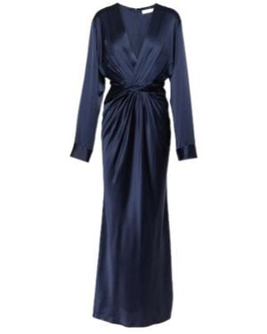 Christopher Esber Triquetra Twist Silk Maxi Dress - Blue