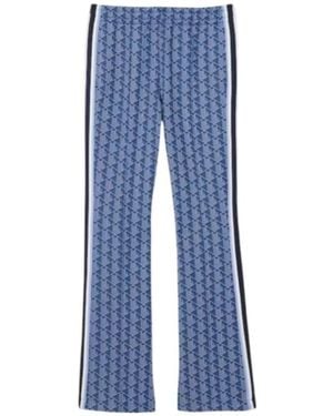 Lacoste Geometric Print Stripe Trousers - Blue