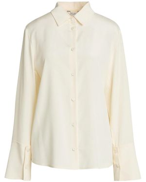 Max Mara Solid-Colored Satin Shirt - White