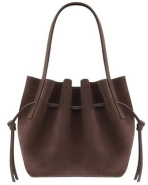 Yuzefi Scallop Mini Tote - Brown