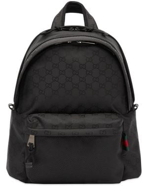 Gucci Nylon Gg Backpack - Black