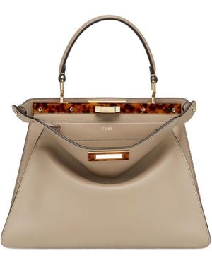 Fendi Dove Leather Bag - Natural