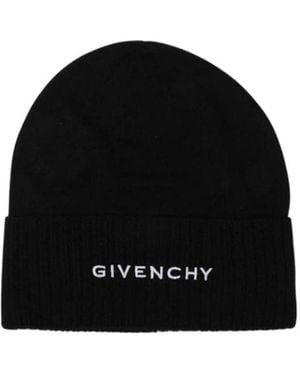 Givenchy Logo-Motif Knitted Beanie - Black