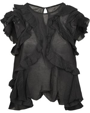 Isabel Marant Ruffled Cover-Up - Black