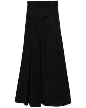 Phoebe Philo Wrap Maxi Skirt - Black