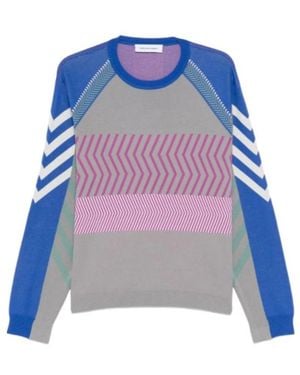 Kiko Kostadinov Gizi Panelled Jumper - Blue