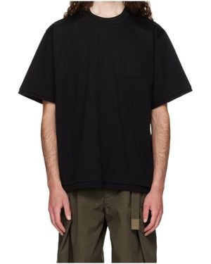 Tシャツ・カットソー sacai SS25 Sacai T-shirts and Polos Black (2507694 001) sacai T-Shirt | sacai Official Store サカイ オフィシャル