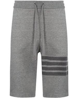 Thom Browne Bar Track Shorts - Gray