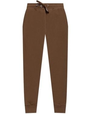 Ami Paris Drawstring Cuffed Track Pants - Brown