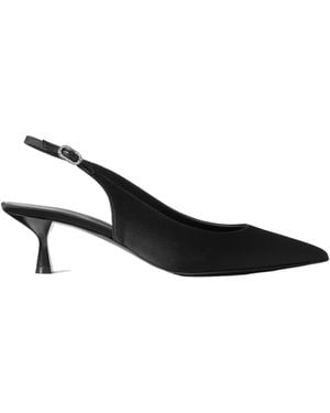 Stella McCartney Satin Slingback Court Shoes - Black