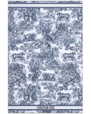 Dior Iviera Toile De Jouy Sauvage Beach Towel - Blue