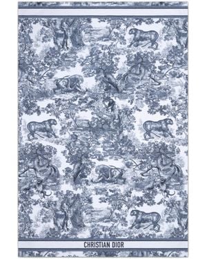 Dior Iviera Toile De Jouy Sauvage Beach Towel - Blue
