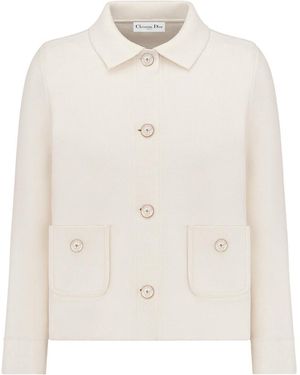 Dior Cropped Jacket - White