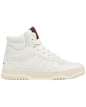 Gucci Re-Web Series High-Top Skate Shoes - White