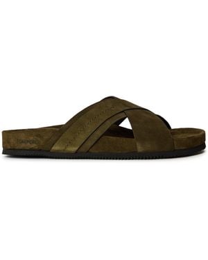 Tom Ford Slider Slippers - Brown