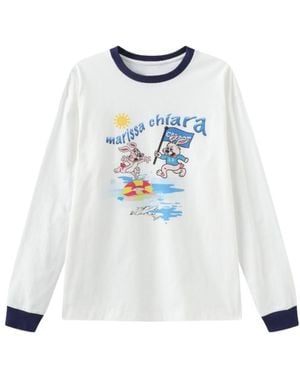 Marissa Chiara Long-Sleeved T-Shirt - White