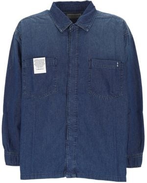 ICON DENIM Seth Patch-Pocket Denim Shirt - Blue