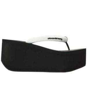 Alexander Wang Jenna Thong Platform Sandals - Black