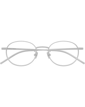 Bottega Veneta Eyewear Oval Frame Glasses - White