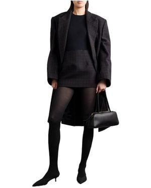 Wolford Cotton Ribbed Tights - Black