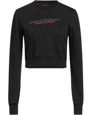 DIESEL Printed Sweatshirts - Black