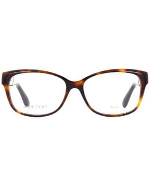 Jimmy Choo Eyewear Rectangular Frame Glasses - White