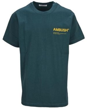 Ambush Logo-Print Cotton T-Shirt - Green