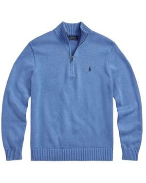 Polo Ralph Lauren Zip Long-Sleeve Sweater - Blue