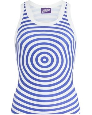 Jean Paul Gaultier Crew Neck Vest - Blue