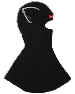 charlesjeffreyloverboy Chunky Ears Balaclava Hat - Black