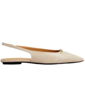 Tod's Slingback Ballet Flats - Natural