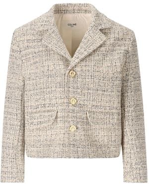セリーヌ Garance ジャケット CELINE セリーヌ ツイードジャケット/VESTE GARANCE レディース
