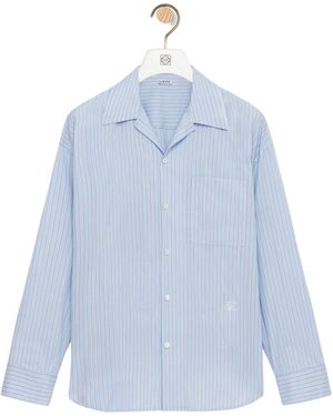 Loewe Long-Sleeved Striped Shirt - Blue