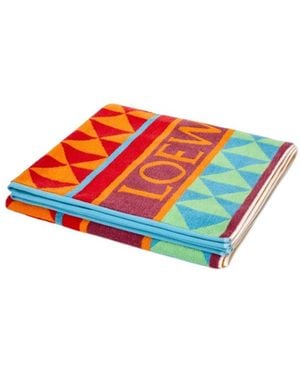 Loewe Jacquard Towel - White