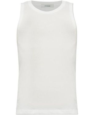 Entire studios Crewneck Sleeveless Top - White