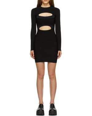 Dion Lee Double Hosiery Mini Dress - Black