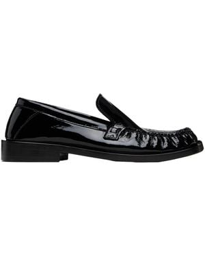 The Attico Leather Loafers - Black