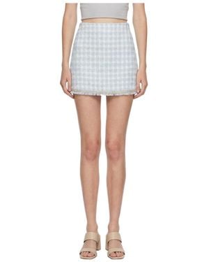Marissa Chiara Plaid Skirt - Blue