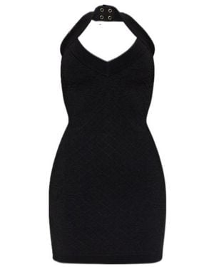 Balmain Halter Neck Dress - Black
