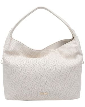 Liu Jo Logo-Lettering Tote Bag - White