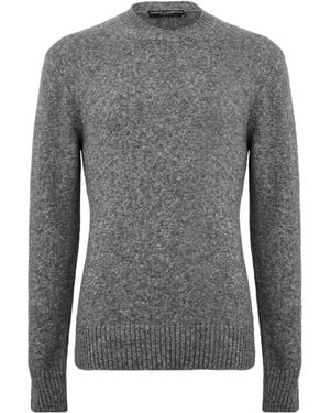 Dolce & Gabbana Crew Neck Knit Jumper - Grey
